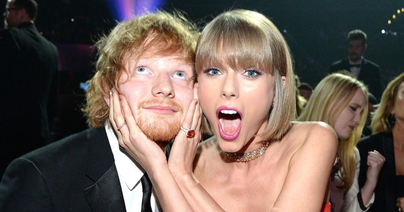 Taylor revela que Ed Sheeran está obsesionado con los charts