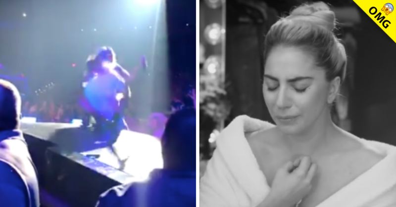 Lady Gaga sufre aparatosa caída del escenario