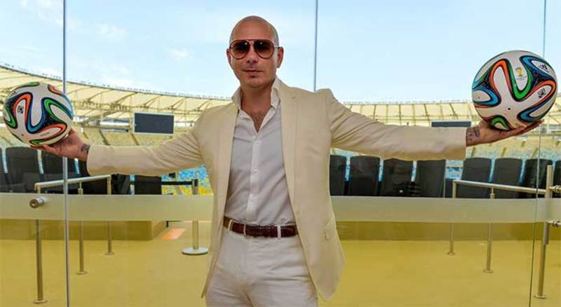 ¡Pitbull y JLo listos para la inauguración del mundial!