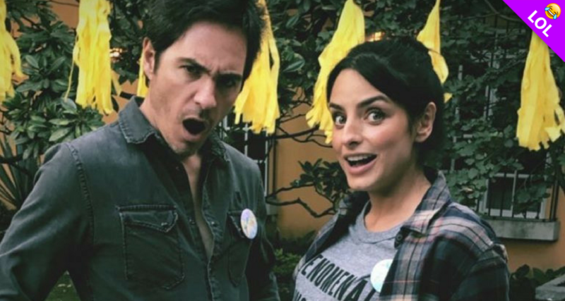 Mauricio Ochmann le hace graciosa broma a Aislinn Derbez