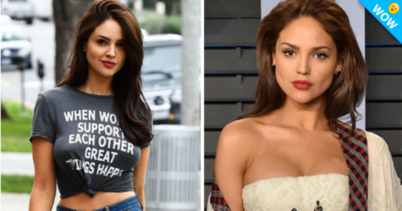 Eiza González se muestra sin maquillaje y sin bra