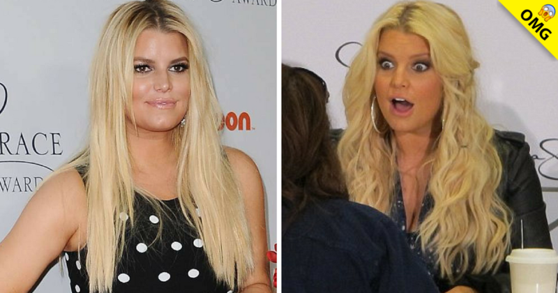 Jessica Simpson aparece con muchos kilos de más.