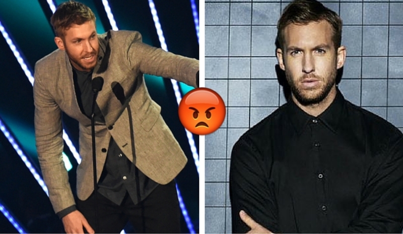 ¡Qué fuerte! Calvin Harris enfureció públicamente