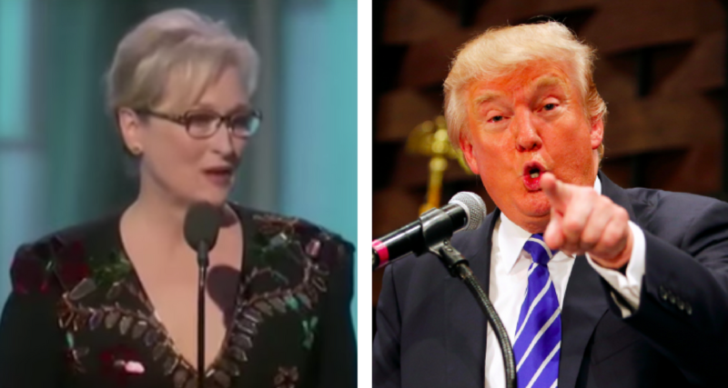 OMG! ¡Meryl Streep se enfrenta a Donald Trump!