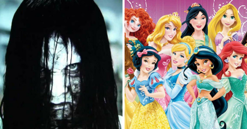 ¿Te imaginas a las princesas en personajes de pelis de TERROR?