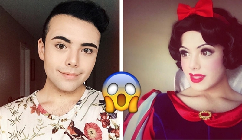 Mira cómo este chavo se transformó en todas las princesas