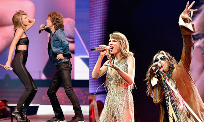 Taylor Swift se codea con 2 leyendas del rock