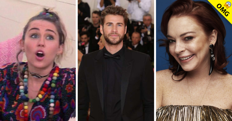 Lindsay Lohan le coquetea a Liam Hemsworth y Miley reacciona