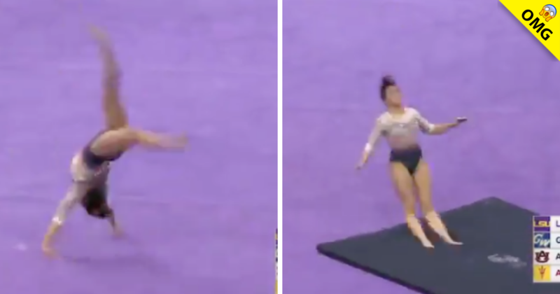 Gimnasta se rompe sus piernas en plena competencia