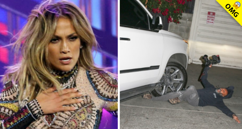 La reacción de JLO después de atropellar a paparazzo