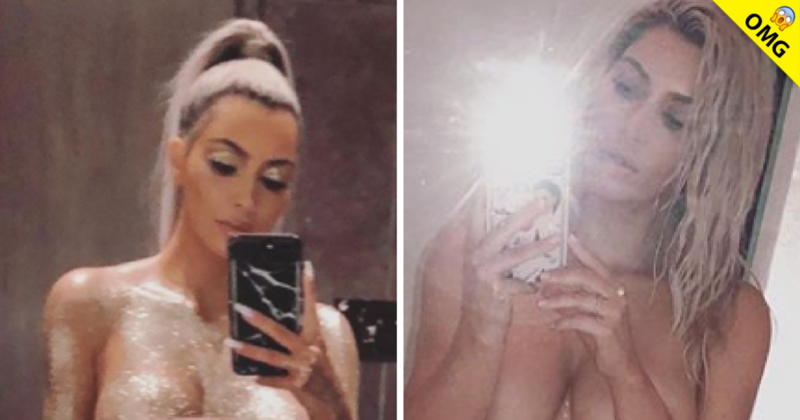 Kim Kardashian reta a instagram posando de a perrito y desnuda