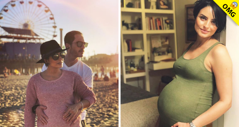 Aislinn Derbez presume su baby bump apunto de explotar