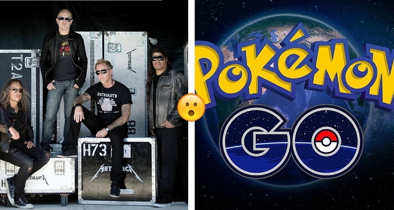 Checa como Metallica se une a la fiebre de Pokemón Go