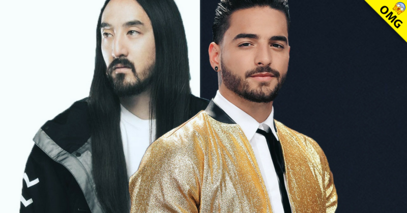 ¿Nueva colaboración entre Steve Aoki y Maluma?