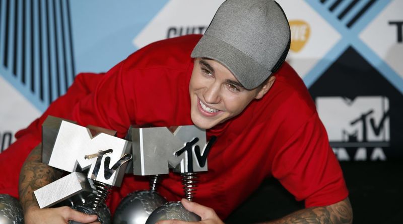 Justin Bieber arrasa en los MTV Europe.