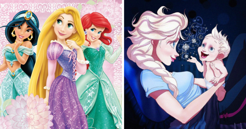 Aww! Mira a las princesas Disney convertidas en madres