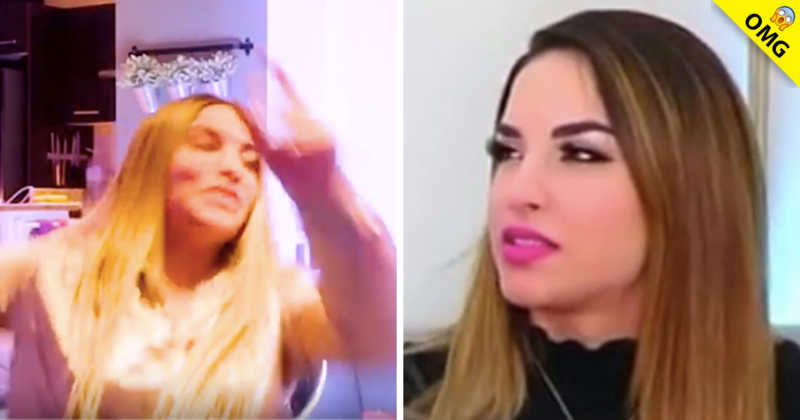 Kimberly Loaiza tiene aparatosa caída en pleno video