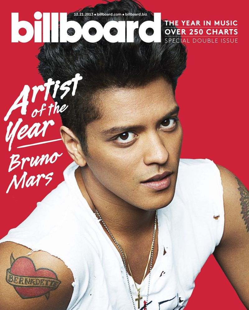Bruno Mars, el artista del año.