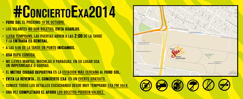 Recomendaciones #ConciertoExa2014