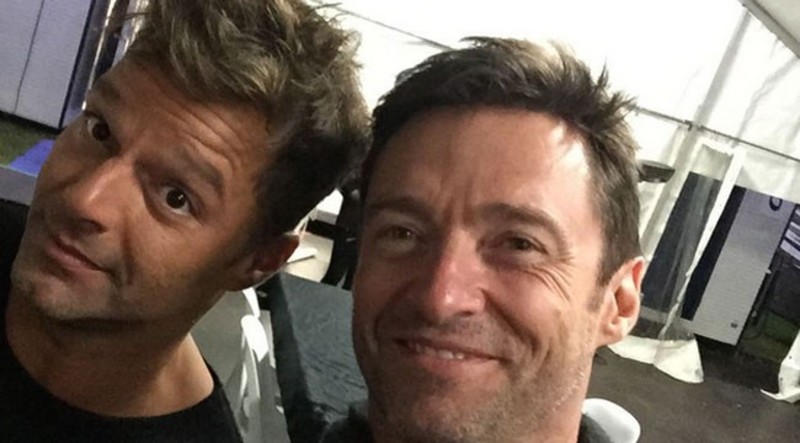 Ricky Martin y Hugh Jackman se encontraron.