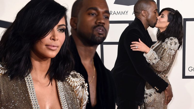 ¡Kim Kardashian casi desnuda con Kanye West!