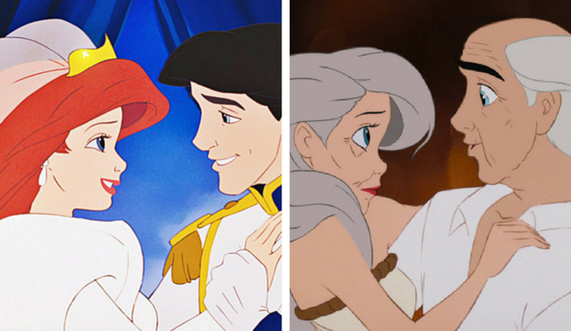 WOW! Te imaginas a las parejas Disney envejeciendo juntos