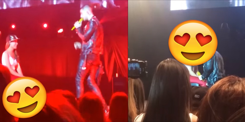 MALUMA Besa a fan en su concierto en argentina