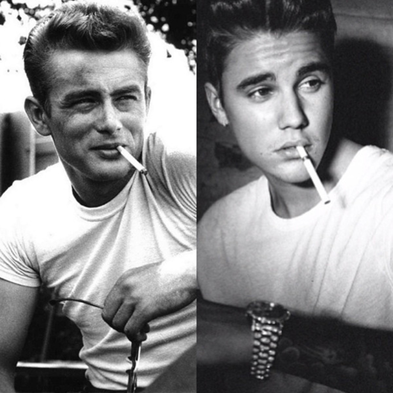 Justin Bieber hace su versión de James Dean