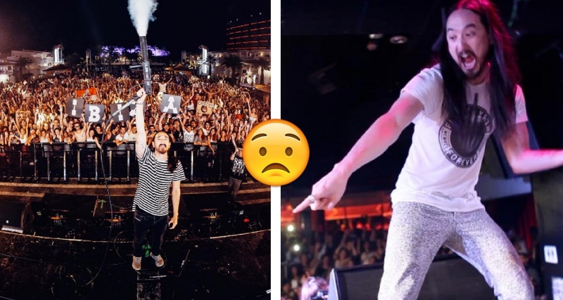 WTF ¡Steve Aoki rompe el cuello de una fan!