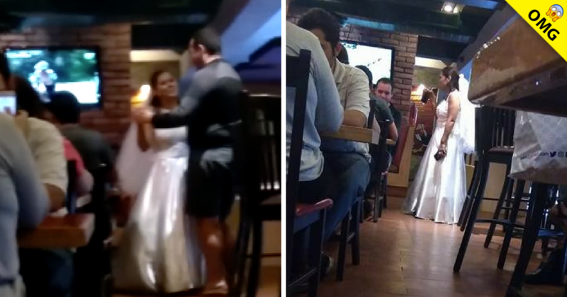 Dejan plantada a novia y pide que brinden con ella en un bar