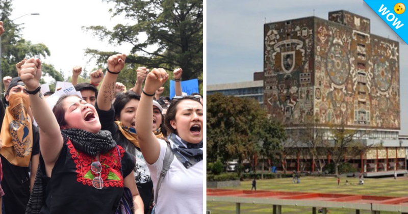 Las asombrosas imágenes de la protesta de los alumnos en la UNAM