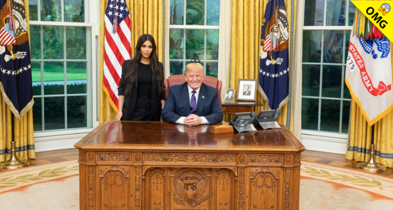 Kim Kardashian le hace una visita inesperada a Donald Trump