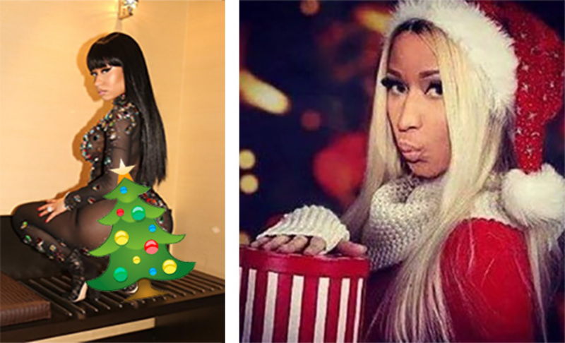 El outfit navideño de Nicki que enloqueció a todos los hombres