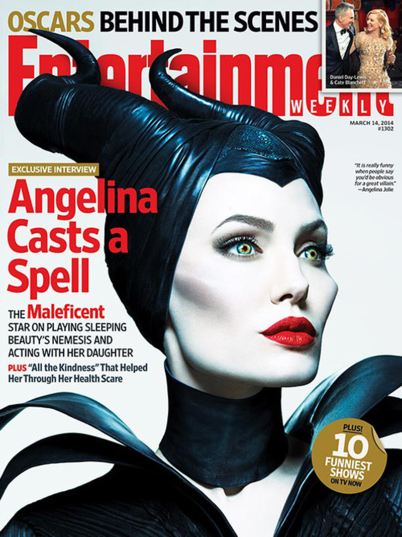 Angelina Jolie y su primera portada como la villana Maléfica