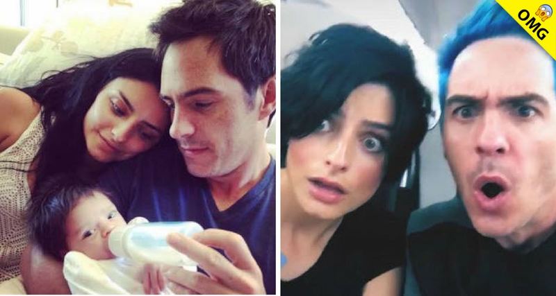 Bebé de Aislinn Derbez se mueve al recibir beso de su papá