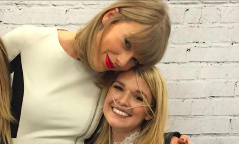 Taylor Swift cumplió el último deseo de una fan