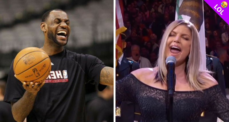 Jugadores se burlan de la interpretación de Fergie en la NBA