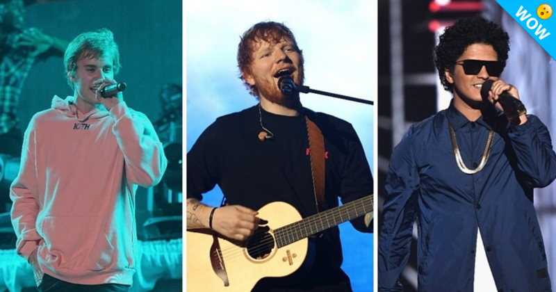 Ed quería hacer una colaboración con Justin Bieber y Bruno Mars