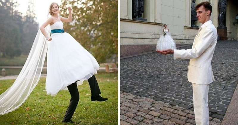 15 fotos creativas que deberías tomarte en tu boda