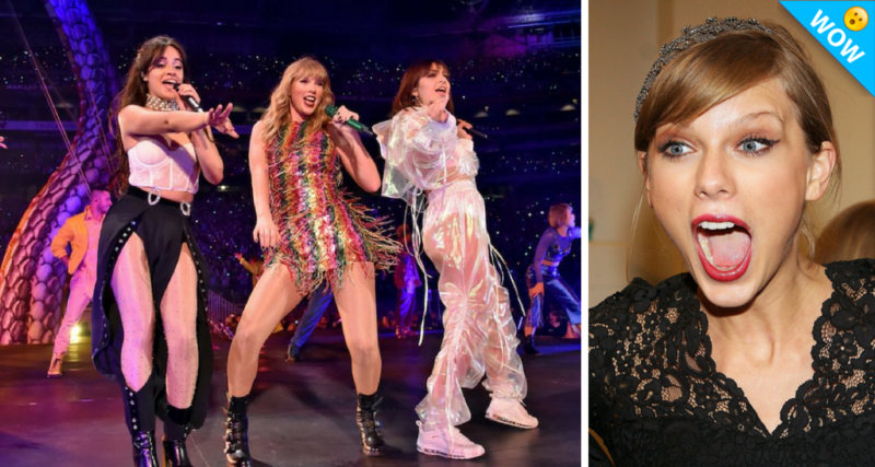 Taylor Swift, Camila Cabello y Charli XCX juntas en el escenario