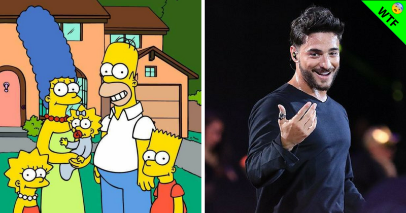 Maluma se une a la familia de Homero Simpson