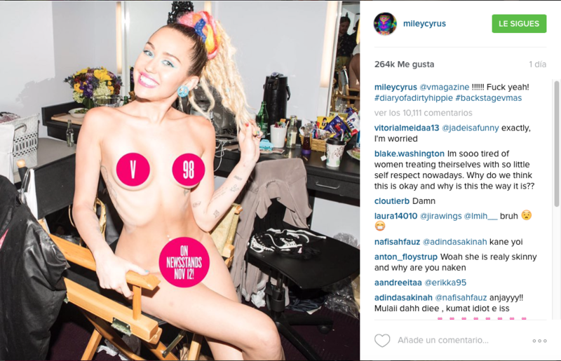 Miley Cyrus provocó alboroto de nuevo.