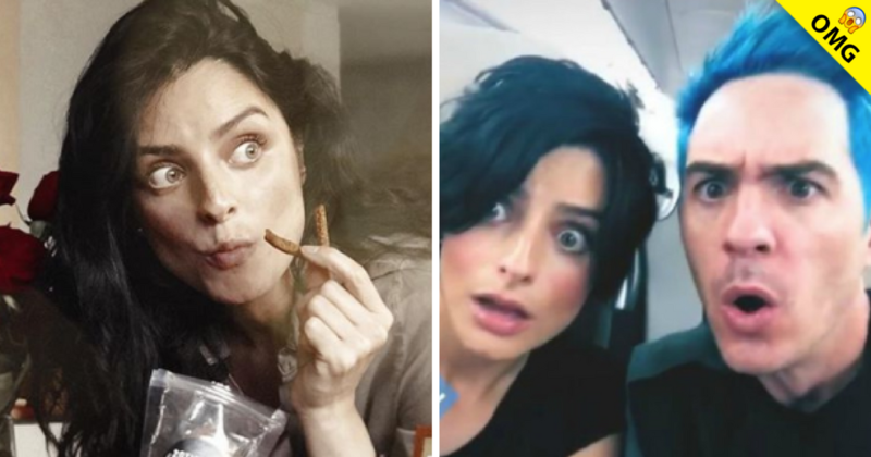 ¿Aislinn Derbez con celulitis en los brazos?