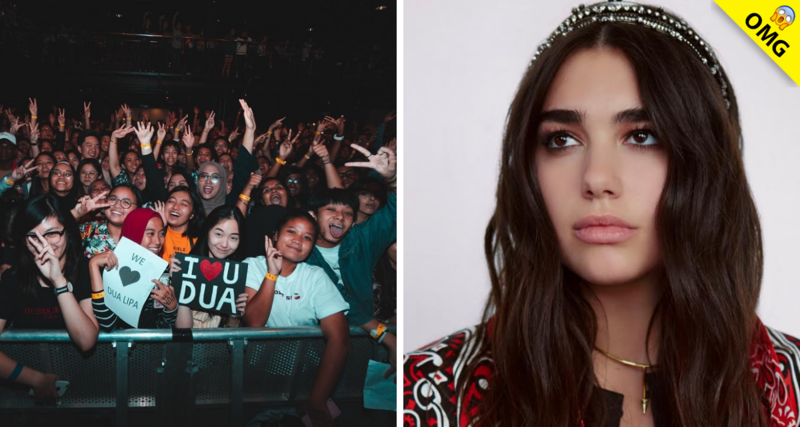 Dua Lipa rompe en llanto en pleno show por sus fans