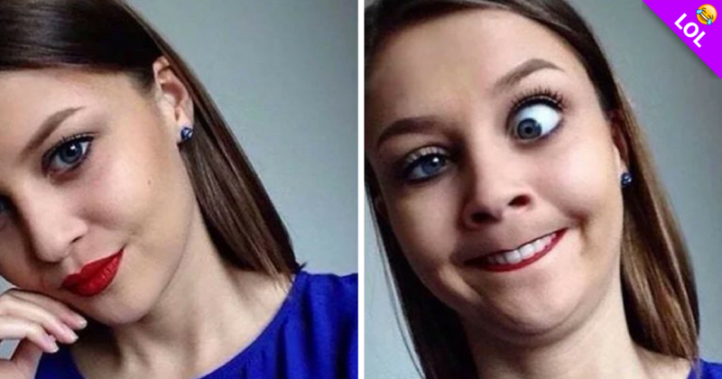 Diez mujeres atractivas que hicieron gestos horribles en selfies