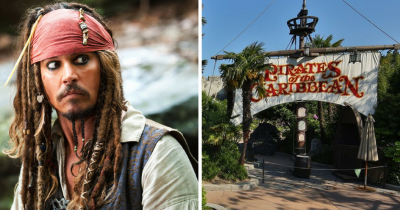 OMG! ¿Te imaginas encontrarte a Jhonny Deep en Disneyland?