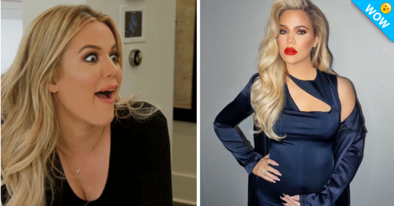 Khloé presume su embarazo en lencería a días de dar a luz