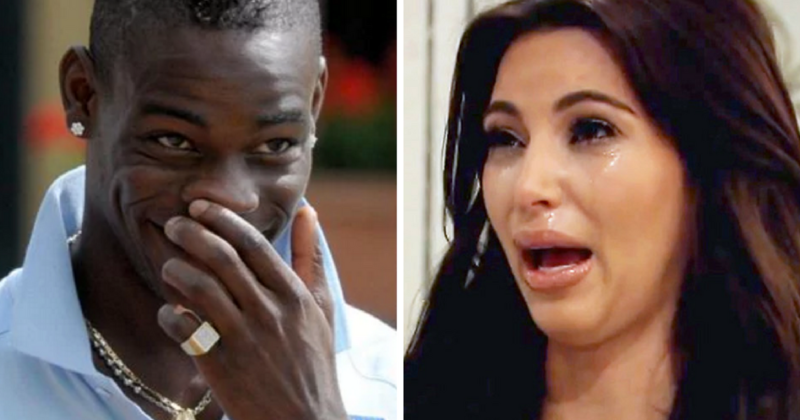 Mario Balotelli se BURLA de las celulitis de Kim Kardashian