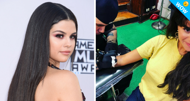 Selena Gómez hace pacto de amistad con tatuaje