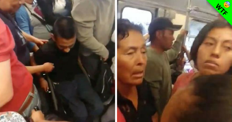 Mujeres insultan a hombre en silla de ruedas en Tren Ligero